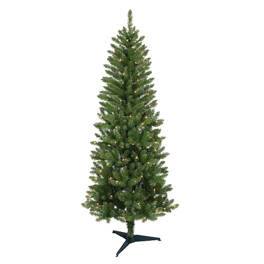 4ft. Pre-Lit Carson Pine Artificial Christmas Tree, Clear Lights